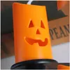 Party Decoration Halloween Decorations Candle Light Led Colorf Candlestick Table Top Pumpkin Happy Partys Dekor för hem 2021 Drop D Dhafd