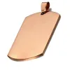 28x50mm Stainless Steel Military Army ID Stainless Steel Name Blank Dog Tags Pendant Rectangle Jewelry FY3831 0105