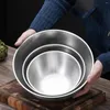 Bowls 1.2/1.8/2.5L 304 Stainless Steel Solid Kitchen Storage Set Anti-scalding Salad Mixing For Soup