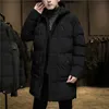 Chaquetas para hombres Invierno Grueso Cálido Plus Parkas largas Hombres Marca Street Trend Baggy Hood Chaqueta Abrigo Masculino Tamaño clásico Espesar Parka 230107