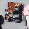 Sewing Notions Tools Big Size Letter Chenille Decorative Repair Embroideredes Personalized Sew On Appliques Cute Bear For Clothing Dh7Vq