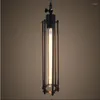 Pendant Lamps Retro Industrial Wind Single Head Flute LED Chandelier Living Room Dining Bedroom Balcony Bar Creative Wrought Iron Chande