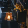 Подвесные лампы северные ретро -светодиодные светодиодные латунные стеклянные винтажные светильники для столовой батон