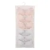 Boîtes de rangement bacs 2023 multifonction pliant sac à vêtements clair suspendu organisateur sous-vêtements cintre pour garde-robe soutien-gorge chaussettes support