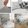 Chair Covers Leaves Series Cover Removable Anti-dirty Flower Branch Printed For Dining Room Home Wedding Stretch Seat Case