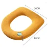 Toilet Seat Covers Knitting Cover With Handle Easy Clean Washable Cartoon Thick Autumn Winter Bathroom Warm Accessories