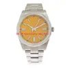 8 Style Classic Men's Watch 124300 41mm Watches Candy Pink Dial Luminous Automatic Mechanical Crescent Bezel rostfritt stål armbandsur