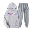 Mens tracksuits FW22 Trapstar Men Women Tracksuit Brand Gedrukte Streetwear Sportswear Warmtwo Pieces Set Hoodie Pants Jogging Hooded 102J4K