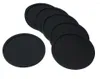 Masa paspasları silikon siyah içecek bardak altlıkları seti 8 kaymaz yuvarlak yumuşak fincan bar ve ev için mükemmel dayanıklı.