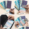 Cadeau Wrap Cash Budget Enveloppe Portefeuille Système Feuilles Enveloppes Binder Notebook Pour Budget et Argent Mode Femmes Filles Drop Deliv Dh5Xy