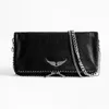 Fashion Designers Womens Bag Handbag Wings Diamond-ironing zv Rivets Sheepskin Leather Messenger Crossbody Handbags Two Chain Ladies Clutch Hasp Bags 27CM
