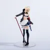 Gun Toys Fate/Grand Order Anime Figure Saber Altria Pendragon Swimwear Maid PVC Action Figure Toy Statue Model Toys Adult Collec