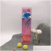 Party Favor Tanabata Valentines Day Decoration Color Roses Starry Sky Glowing Gold Foil Rose Gift Box For Women Drop Delivery Home G DHXBT