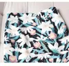 Skirts Women 2023 Spring Summer Fashion High Waist Female Printed Flowers Office Ladies Knee-length Jupe Femme B35