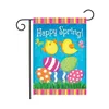 Banner Flaggen Ostern Leinen Garten Flagge 47X32 cm Kaninchen Gedruckt Happy Bunny Home Yard Decor Tt1220 Drop Lieferung Festliche Party Liefert Dhhmf