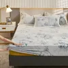 Vellen sets winter verdikte bed sneeuw sneeuwvleece gemonteerde plaatmatrasbeschermer flanel sprei schattige beren patroonhoes