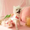 犬のアパレルリトルプリンセススカートテディ服夏の薄い猫ベアボメイ子犬ペットパターン素材の起源の季節