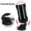 Beauty Items Men Masturbator Cup Vagina Vacuum Real Pussy Masturbation Devices Rotating Hand Free Suction Masturb sexy Toys For Male