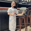 Etnik Giyim Sheng Coco Çocuk Cheongsam Elbiseler Erik Bossom Desen Prenses Çin tarzı küçük kız qipao elbise 73-150cm