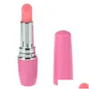 Inne produkty zdrowotne Piękno Lipstick Vibe Dist Mini Vibrating wibrujący patyki do ust Skoczki Jaja Ex Toys Produkty dla kobiet dhnzq