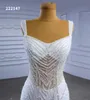Sjöjungfrun bröllopsklänning mori super vacker dröm brud spetsling smal vit klänning sm222147