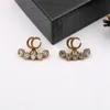 Classic Pearl Earrings Stud Dames Luxe Oordingen Designer Sieraden Small Hart Vintage Ohrringe Gold Golde Cjeweler Flower Man Fashion Dange Earring