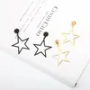 Dangle Earrings Korean Of Hollow Five-pointed Star Exaggerated Big No Ear Hole Party Accessories Wholesale X217 & Chandelier