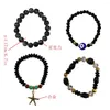 Bracelets de link Bohemian Acrílico Bulbante de pulseira de contas para mulheres charme de estrelas do mar de jóias Pulseiras Presente de aniversário