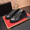 Herrparis äkta skalle casual serpentine snörning sportskor män löpskor mode sneakers plattskor m9hit mjijmk000022