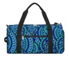 Borse da esterno Ocean Mandala Print Sport Fiore astratto Grande borsa da palestra Bagagli Borsa da fitness per uomo