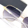 Créateur de mode légendaire 990S lunettes de soleil noir or/gris dégradé lentille 58mm hommes lunettes de soleil carrées lunettes masque de soleil avec étui