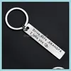 Key Rings Family Drive Safe Car Chain New Style Rostfritt stål Keychain Creative 321 N2 Drop Leverans smycken otcns