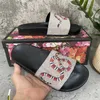 Sandalias clásicas zapatillas de diseñador zapatillas flip flip zapatillas causales brocado floral equipo inferior raya playa hombres y mujeres super