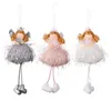 Christmas Decorations Angel Girl Scene Decoration Plush Doll Hanging Bauble Pendant Crafts Xmas Tree Pendants Durable Navidad Noel