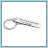 Key Rings Family Drive Safe Car Chain New Style Rostfritt stål Keychain Creative 321 N2 Drop Leverans smycken otcns