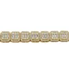 Bling 14k Gold Plated Cz Iced Out Diamond Hip Hop Jewelry Cuban Chain Link Necklace Cadena A Men