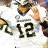 American College Football Wear Vanderbilt Commodores Football Jersey 48 Andre Mintze 7 Cam Johnson 6 Riley Neal 32 Sarah Fuller 2 Deuce Wallace NCAA College Mens Wome