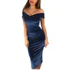 Casual Dresses Womens Sexig backless ärmlös Deep V-ringningskondolbältes paljetter Klänning Cocktail Gown Vestido Feminino Women's 2023