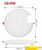 Uzaktan Kumanda Beyaz RGB Panel Işık 6W9W18W24W Ultra İnce Gömme Led Tavan Downlight Acrilik Panel Lambası