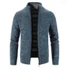 Cardigãs de xale masculinos de xale masculino e outono Cardigans Slim Fit Butter Knit Black Sweater Cardigan Cardigan