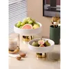 Płytki Nordic Light Luxury Ceramic Fruit Bowl Kreatywna nowoczesna salon stół do herbaty siatka czerwono talerze dekoracyjne talerze o wysokiej stopie