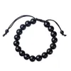 Bracelet en obsidienne pour hommes, perles de cristal, ornements à main, décoration d'anniversaire, cadeau HSJ88