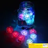 ice cube party lights Lite cubes Multicolor Light up Blinking Ice Cubes Liquid active sensor Night Lights for Party