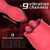 Seks Oyuncaklar Masaj Phanxy Güçlü Gül Dildo İtme Vibratör Kadın Klitoris Stimülatörü 360 ﾰ Dönen G-Spot Oyuncakları Kadın İçin