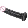 Sex toys Massager Black Realistic Dildo 7 Inch Small with Strong Suction Cup for Hand-free Play Vagina G-spot Anal Simulate Toys Woman