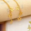 Dangle Earrings & Chandelier MIQIAO Real 18K Gold Drop Smart Five-pointed Star Design Pure Solid AU750 Tassel For Women Fine Jewelry EA001