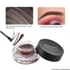 Rehausseurs de sourcils Handaiyan Couleur Pomade Eyeliner Super Imperméable Durable Facile à Porter Non Décolorant Mti Maquillage Sourcils Crème Ge Dhwlu