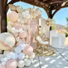 Outros adesivos decorativos macaron rosa balão guirlanda arco kit de casamento festas de aniversário decoração crianças globos rosa dourado confete de látex ballon baby shower dv 230110