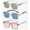 Okulary przeciwsłoneczne 2023 Square dla mężczyzn Kobiety moda punkowe okulary przeciwsłoneczne Vintage Polygon Pink Lens Gafas de Sol Mujer