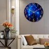 Wall Clocks Tempered Glass Geometric Clock Quartz Silent Watch Home Decoration Creative Living Room Relojes